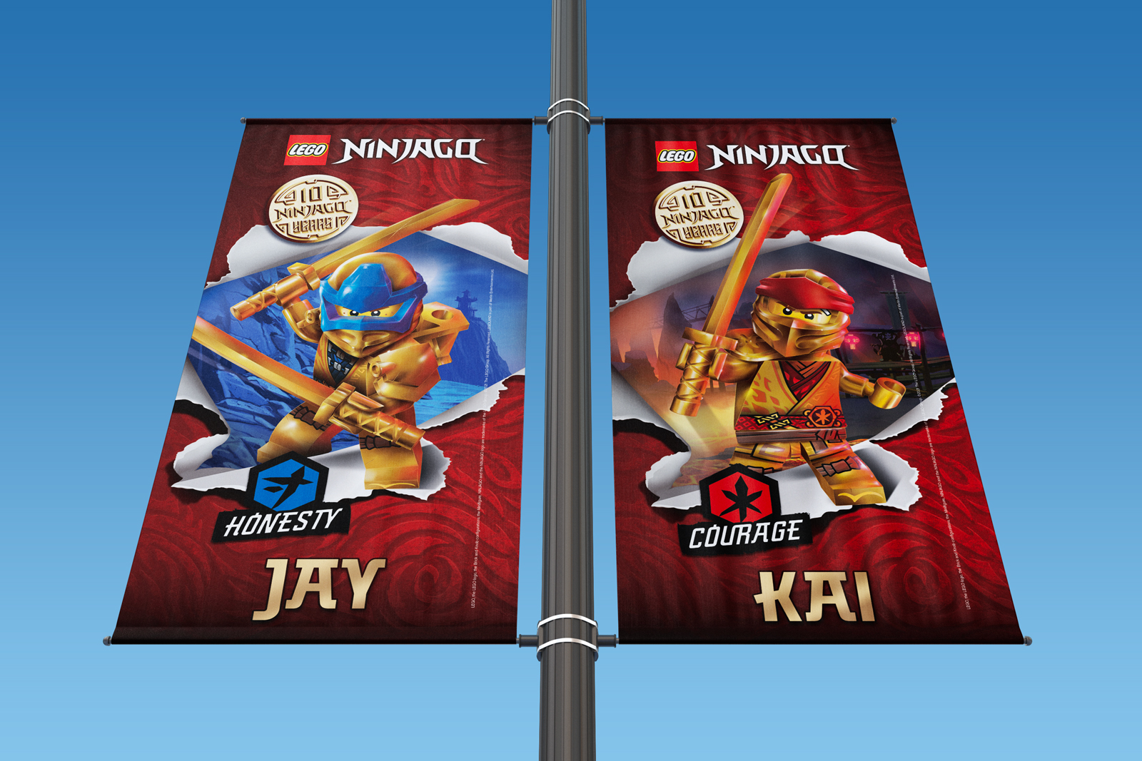 Lamppost_Banner_J_K Lego Ninjago Flags 1